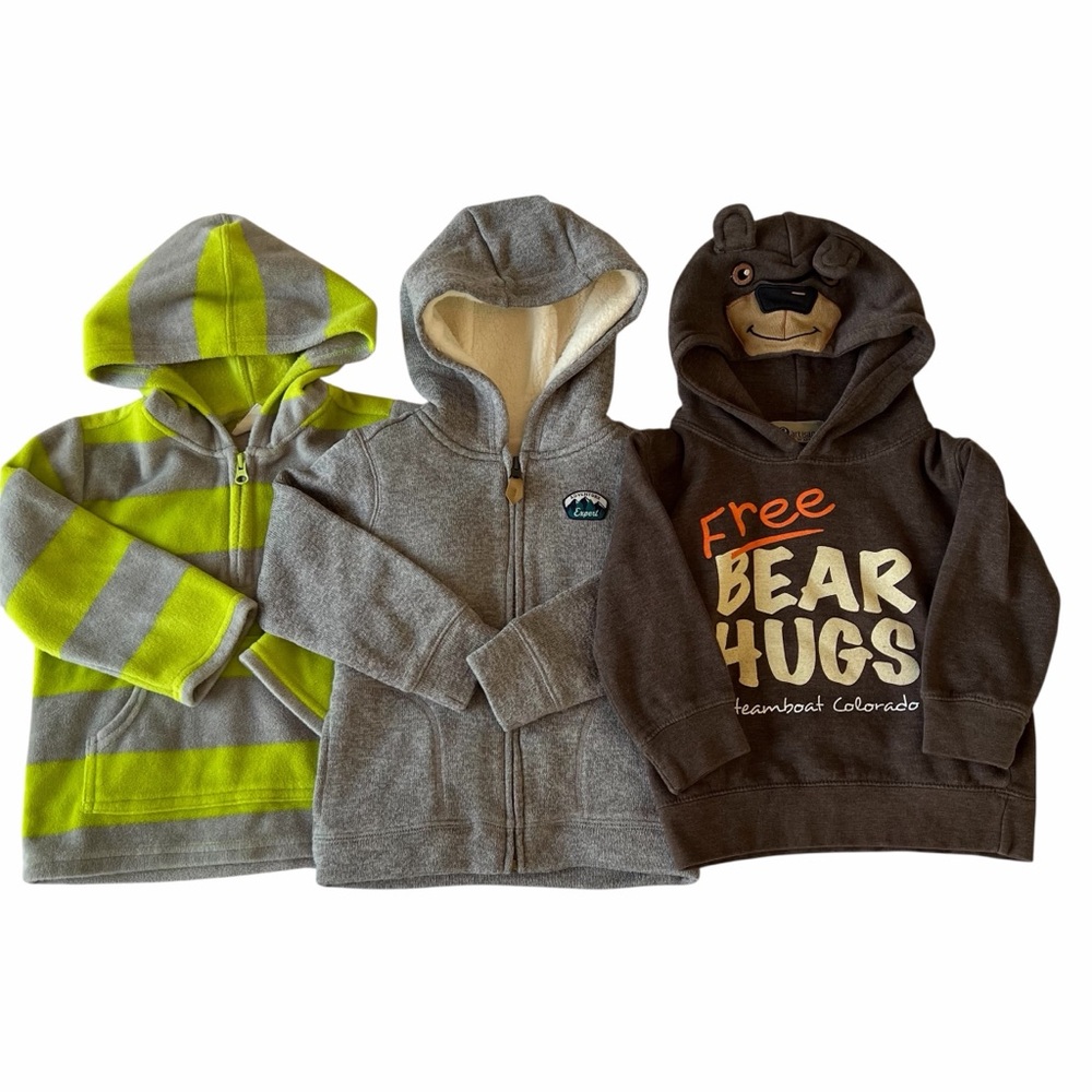 2/$30 Kids Toddler Hoodie Bundle Set of 3